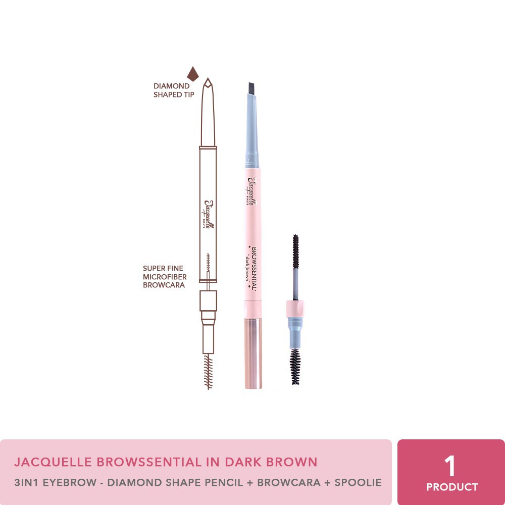 (hàng Mới Về) Chì Kẻ Lông Mày Jacquelle Thiết Kế Đầu Tam Giác Tiện Dụng | BigBuy360 - bigbuy360.vn