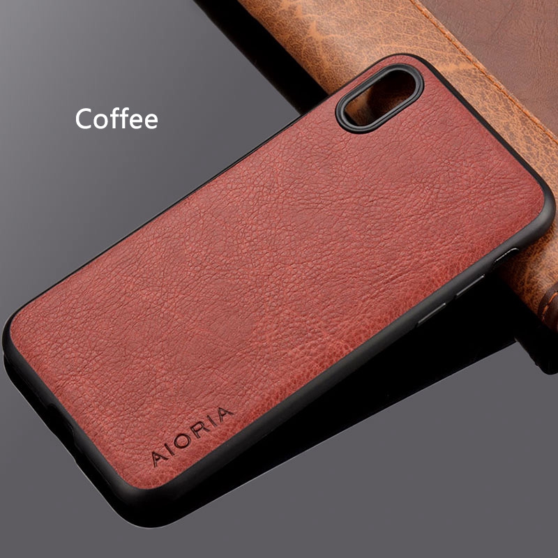 Apple Ốp Điện Thoại Da pu + tpu Sang Trọng Cho iphone xr xs max