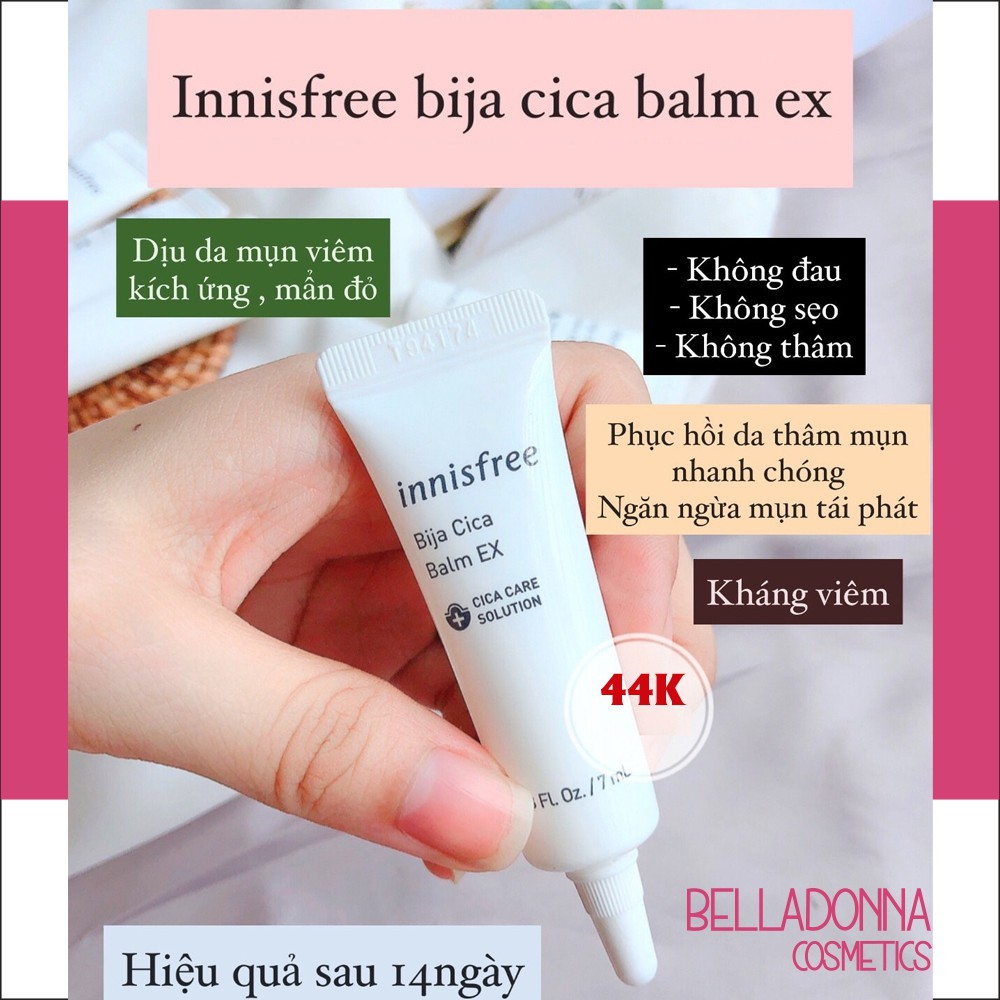 [Mini Size] Gel Ngừa Mụn Làm Dịu Da Kích Ứng Innisfree Bija Cica Balm EX 7ml