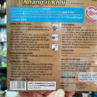 Nhang muỗi Jumbo ít khói combo 10 hộp