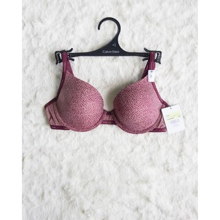 Áo Ngực Calvin Klein F3262 DEMI Cúp Chéo Mút Mỏng Tự Nhiên - size B75