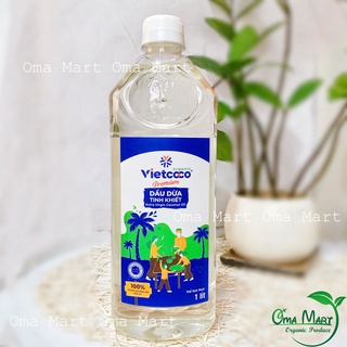 [ Vietcoco ] Dầu Dừa Hữu Cơ Nguyên Chất ÉP LẠNH Organic Dưỡng Mi Dưỡng Tóc Dưỡng Da