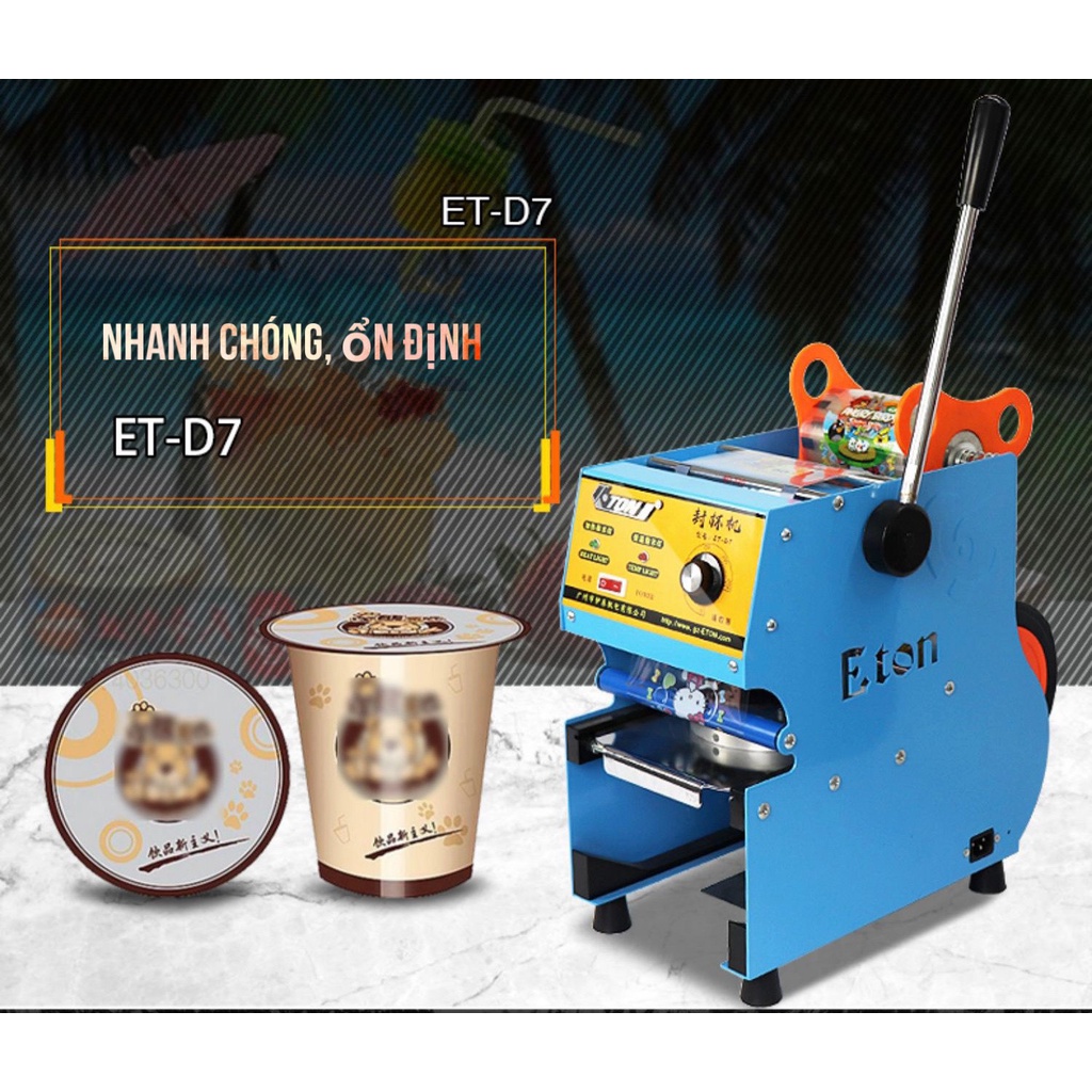 Máy dập nắp cốc nhựa ETON ET-D7 ET-D1