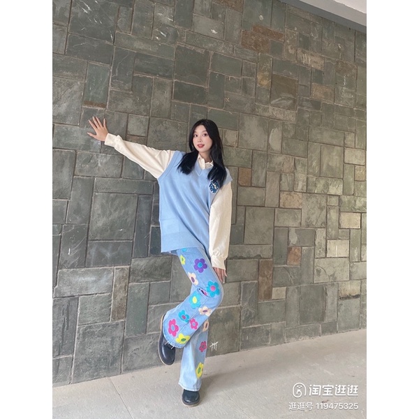 ✨💕Quần jeans hoa giống Xoài non đây ạ