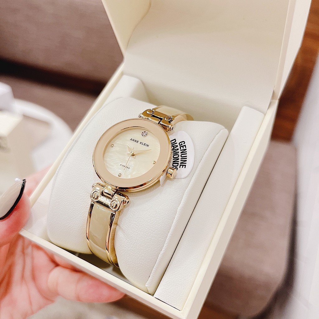 Đồng hồ nữ Anne Klein AK/1980TMGB màu Tan và màu vàng