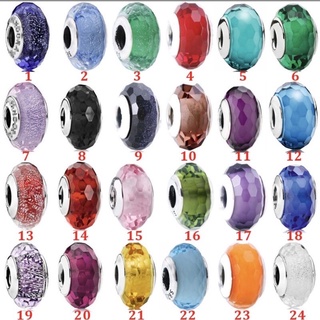 Charm glass bạc s925 đủ màu
