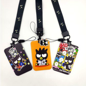 Dây Đeo Thẻ In Hình Chim Cánh Cụt Dễ Thương BADTZ MARU Cool Penguin Card Holder With Lanyard Neck Strap Cute card holder lanyard