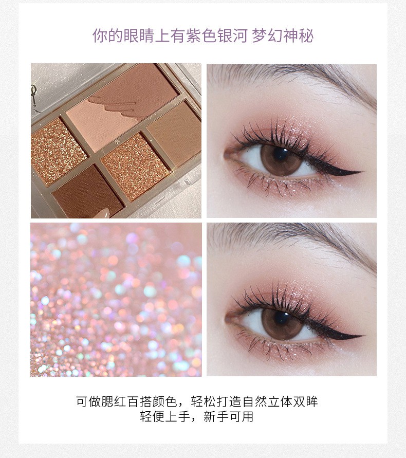 (Hàng Mới Về) Bảng Phấn Mắt MAFFICK 6 Màu Mini Tiện Dụng Chất Lượng Cao phấn mắt tutu phấn mắt hold mĩ phẩm nội địa trung | BigBuy360 - bigbuy360.vn