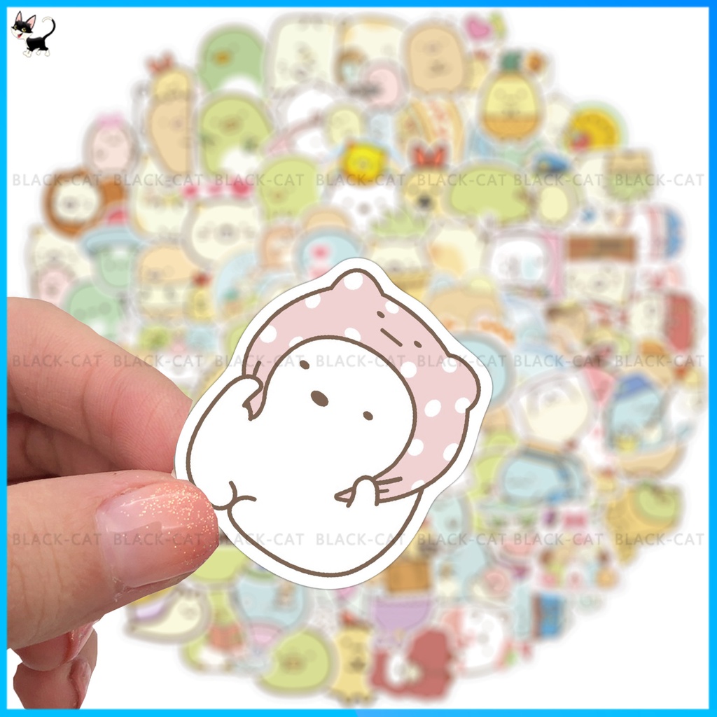 Miếng Dán Trang Trí Máy Tính/Vali/Laptop Chống Thấm Nước Họa Tiết Hoạt Hình Sumikkogurashi