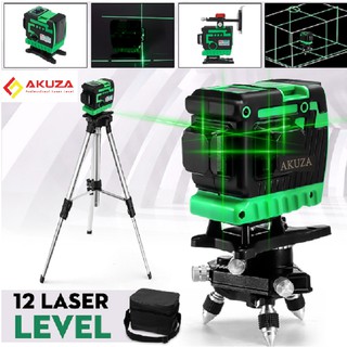 Máy cân mực bắn cốt akuza laser 12 tia xanh