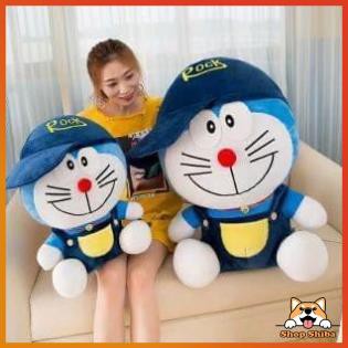 Gấu Bông Doraemon Ôm Dễ Thương 60cm - 100cm Vải Nhung Mềm Mịn