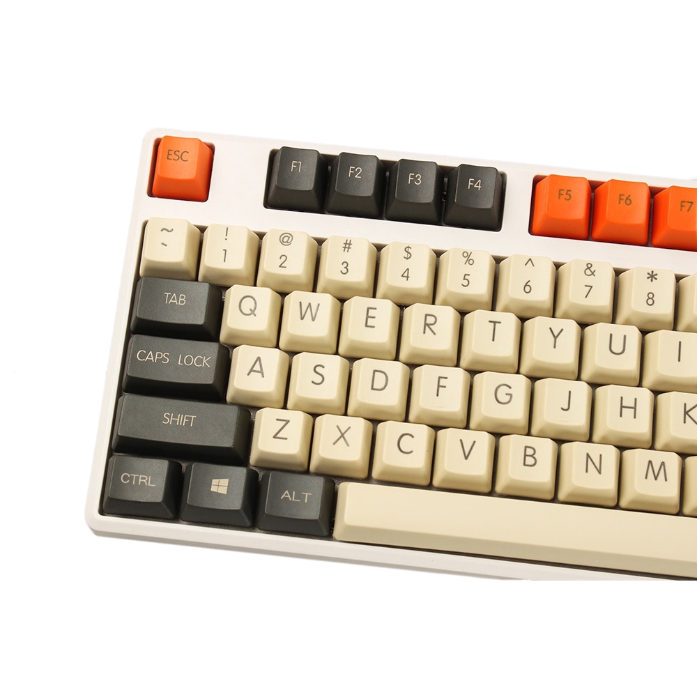 Nút Bấm YMDK OEM Bằng Sợi Carbon | Phím In Trên Cùng Rỗng Dày PBT | Ansi ISO 61 87 104 | Bàn Phím Cơ MX DIY
