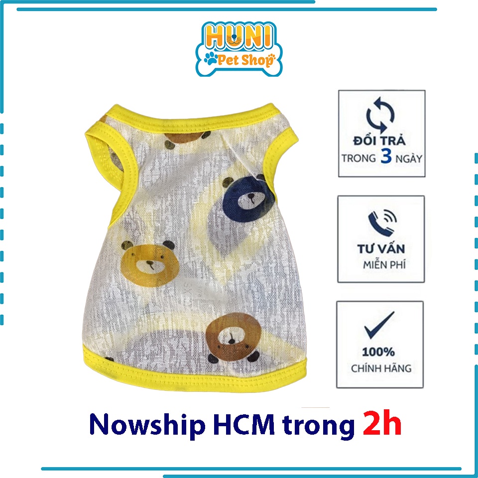 Áo thun chó mèo dạng lưới mát mẻ - Phụ kiện cho thú cưng Huni petshop