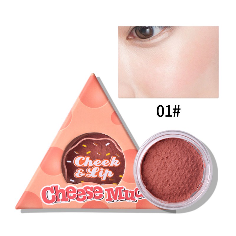 Phấn Má Hồng Dạng Kem 6 Màu Tùy Chọn Làm Sáng Da Tự Nhiên Lâu Trôi Không Thấm Nước