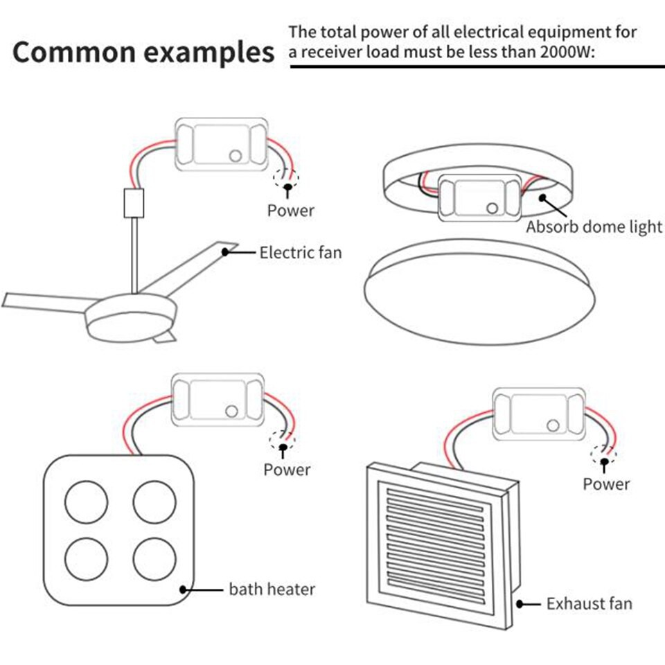 CACAZI Công Tắc Đèn Không Dây Thông Minh Điều Khiển Từ Xa Ac 100v-240v 2000w 433mhz 300m Rf