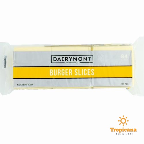 Phô mai cắt lát không màu DAIRYMONT - 1kg (84 lát)