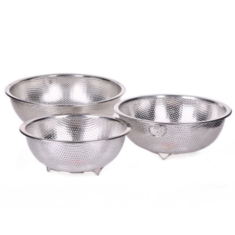 [CHÍNH HÃNG] Rá inox Vietcook đủ size 18, 21, 24, 27, 30 cm rá, rổ inox vo gạo inox Vietcook, rửa hoa quả...