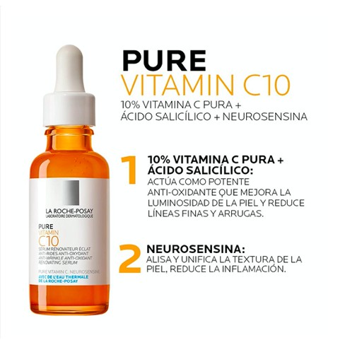La Roche Posay Vitamin C Pure Vitamin C10 30 mL - Serum Làm Sáng Da