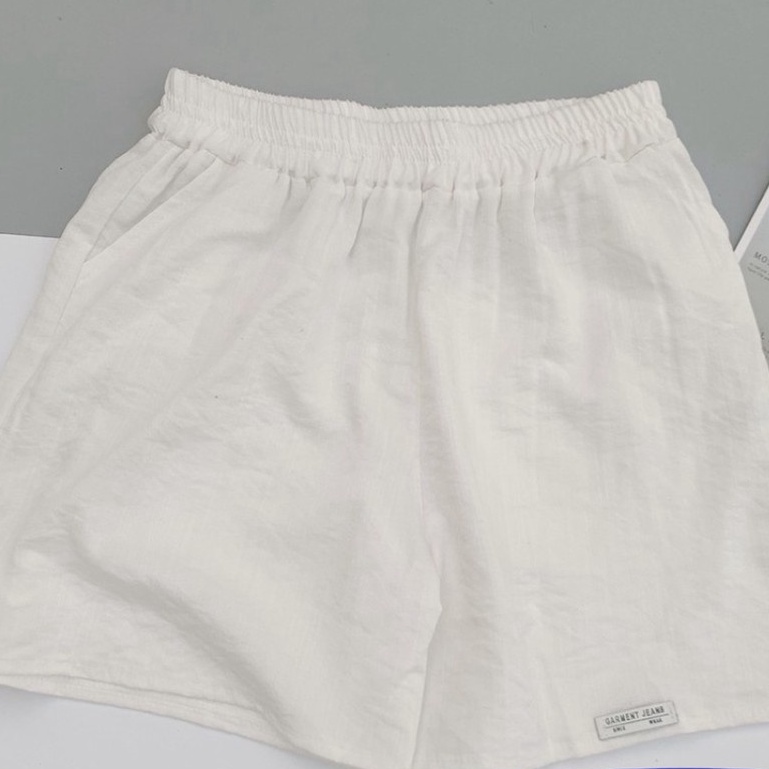 Quần short nữ chất đũi sần, quần sooc đùi nữ siêu mát mặc nhà mùa hè MinT