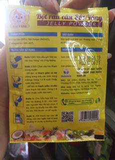 Bột rau câu sóc vàng