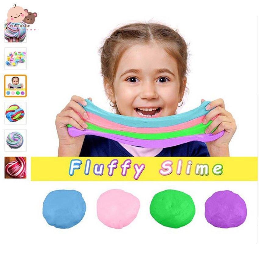 [HOT]Three-color Cotton Mud Slime Poke Mud DIY Color Plasticine Decompression Vent