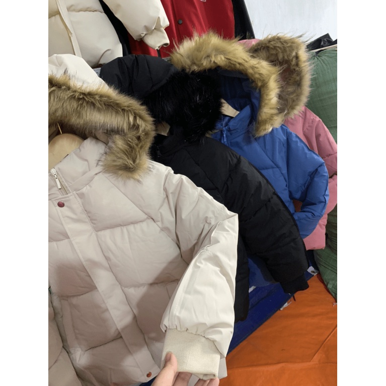 (HCM) ÁO KHOÁC PHAO MÙA ĐÔNG NỮ CÓ MŨ LÔNG VŨ CỰC XINH THỜI TRANG MÙA ĐÔNG ẤM ÁP , GIỮ ẤM CƠ THỂ KME FASHION