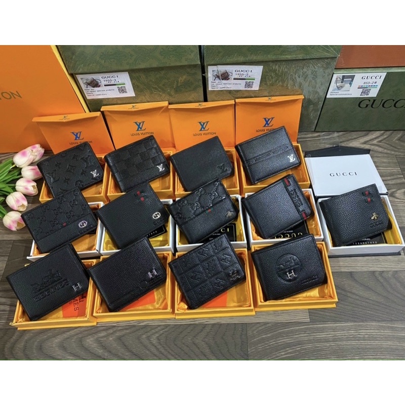 Ví Nam gập bỏ túi da mềm lv gc hm fullbox nam châm