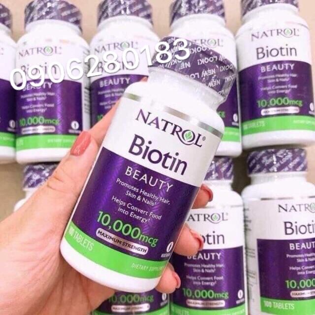 Viên Uống Da, Tóc, Móng Biotin 10000mcg (Úc)