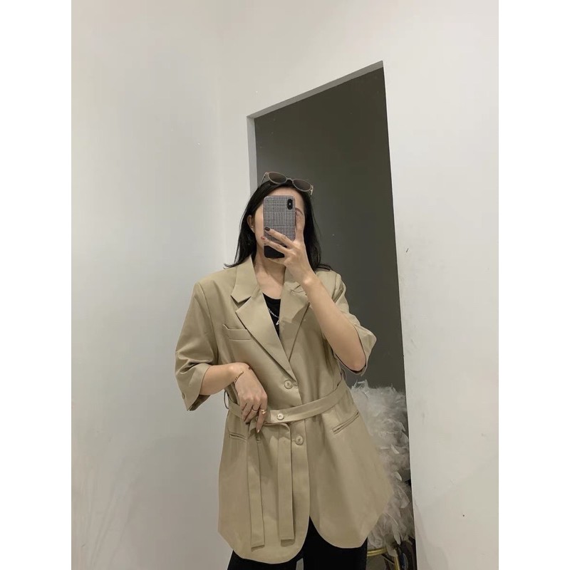 (Hàng đặt trước) Áo blazer nam tay lỡ dáng dài