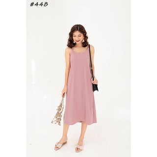 ĐẦM 2 DÂY NHIỀU MÀU CHẤT LỤA MỀM MỊN PHONG CÁCH [KÈM ẢNH THẬT]