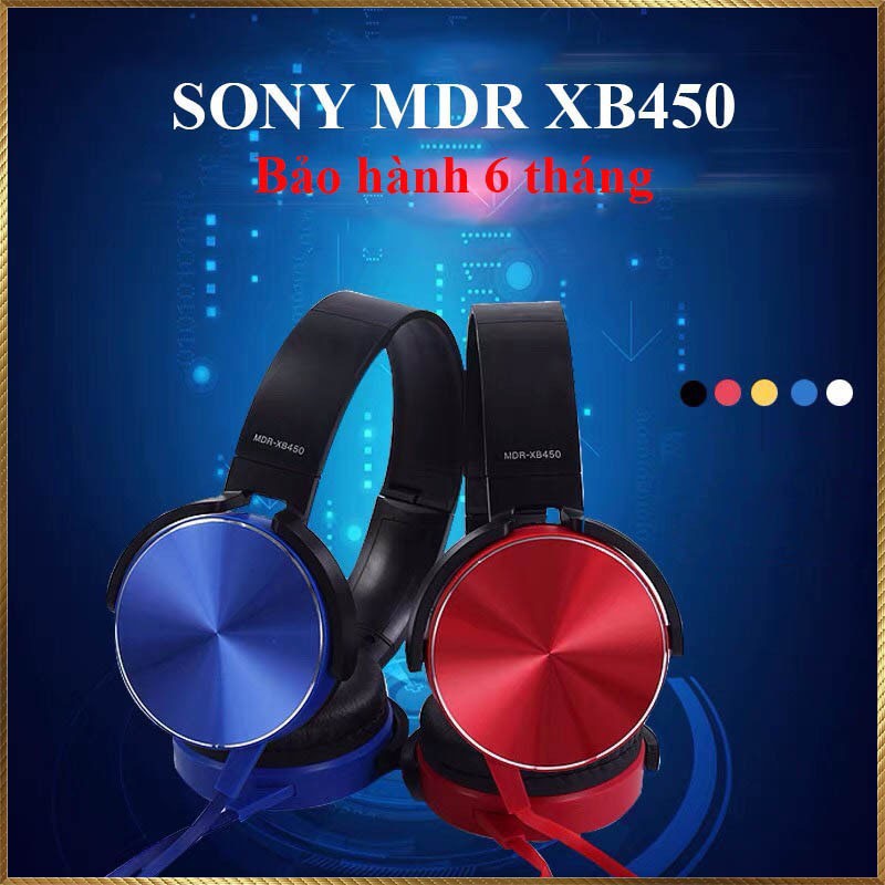 Tai nghe chụp tai SONY MBR XB450 EXTRA BASS tích hợp micro, âm thanh trầm nghe cực hay