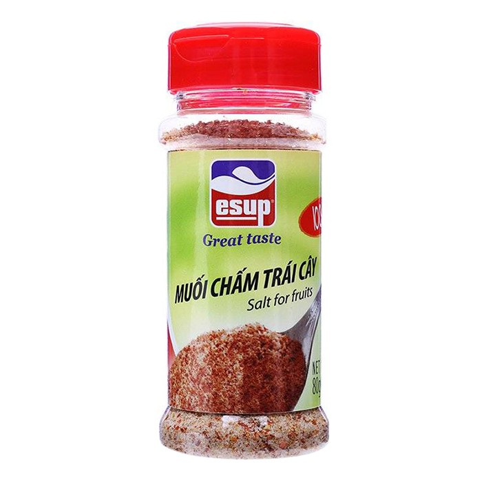 Muối Chấm Trái Cây / Muối tiêu lá chanh / Ớt xay / Bột nghệ Esup (80g)