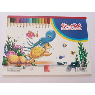 Vở vẽ Hồng Hà A4/A3