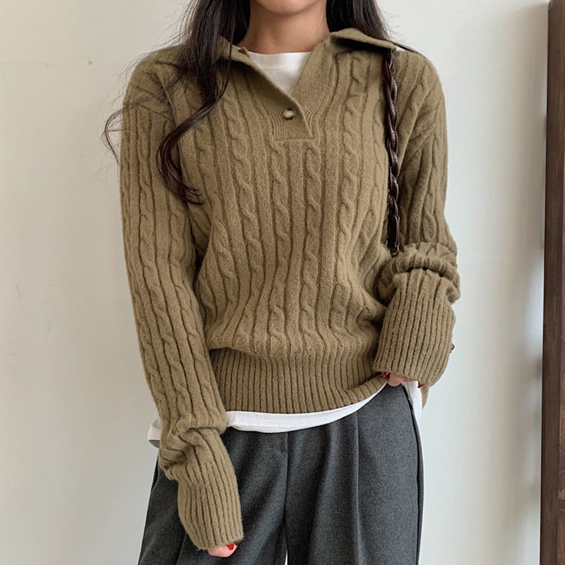 Áo len SUXI dài tay thiết kế mới thời trang mùa thu đông dành cho nữ