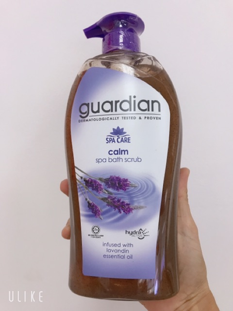 Sữa tắm có hạt tẩy tế bào chết hương lựu, lavender, muối biển