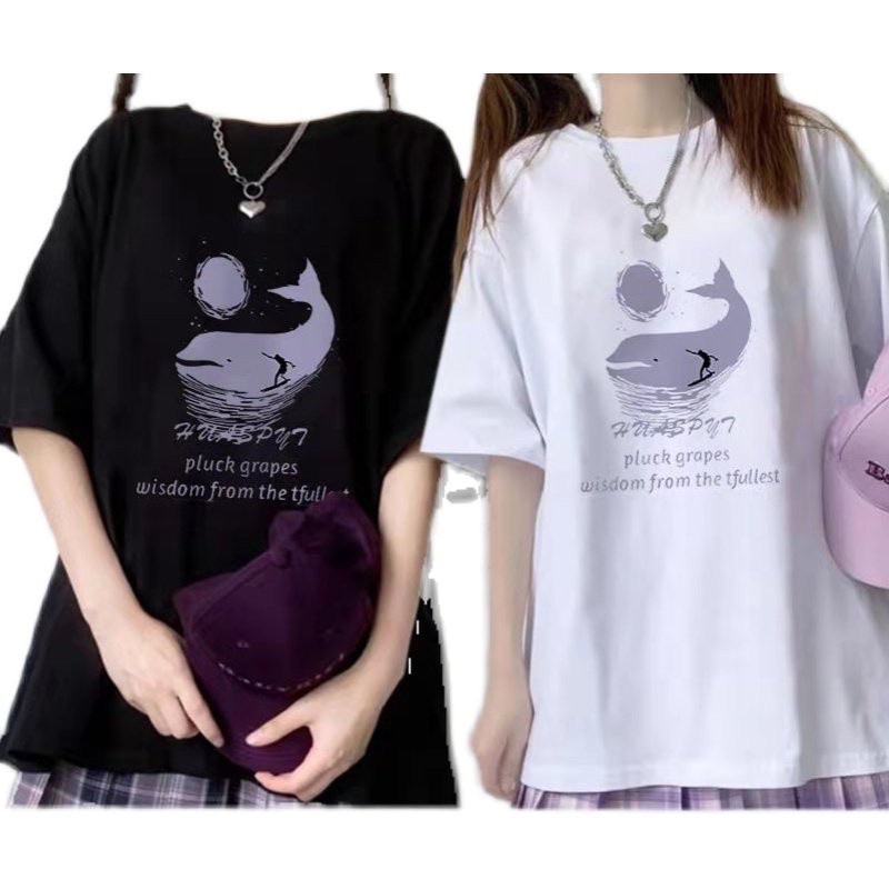 Áo Thun Tay Lỡ 100% Cotton Nam Nữ Form Rộng Unisex Ulzzang