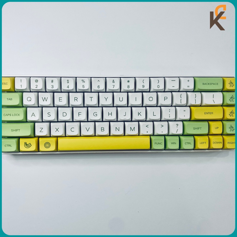 Nút Bàn Phím cơ Keycap Banana Chuối PBT XDA Dành Cho Bàn Phím Cơ