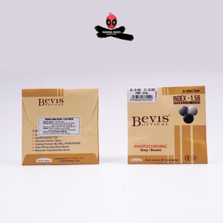 Tròng Kính Mắt Kính Đổi Màu Bevis (Có Độ Cận - Loạn) Hàn Quốc Cao Cấp Chống Trầy Xước, Chống Tia UV - Bảo Hành 6 Tháng