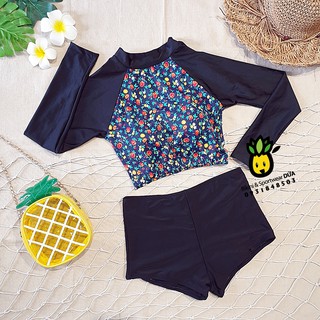 BIKINI ĐỒ BƠI TÀY DÀI CROPTOP