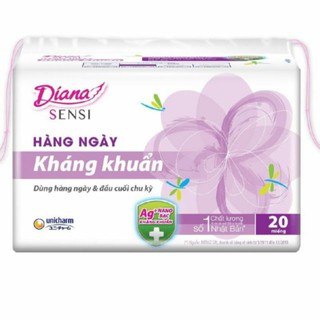 Băng vệ sinh diana sensi kháng khuẩn hàng ngày 20m