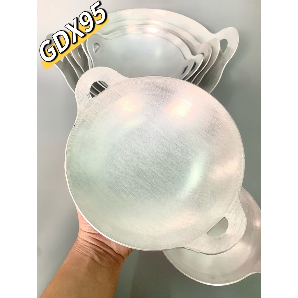 Bộ ̃7 chảo nhôm máy bay 17 19 22 24 27 31 37cm hàng cao cấp