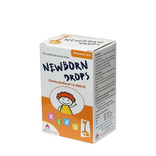 [CAM KẾT CHÍNH HÃNG] Vitamin D3 - Newborn Drops tăng cường hấp thu calci, hỗ trơ thiếu ZVitamin D ở trẻ