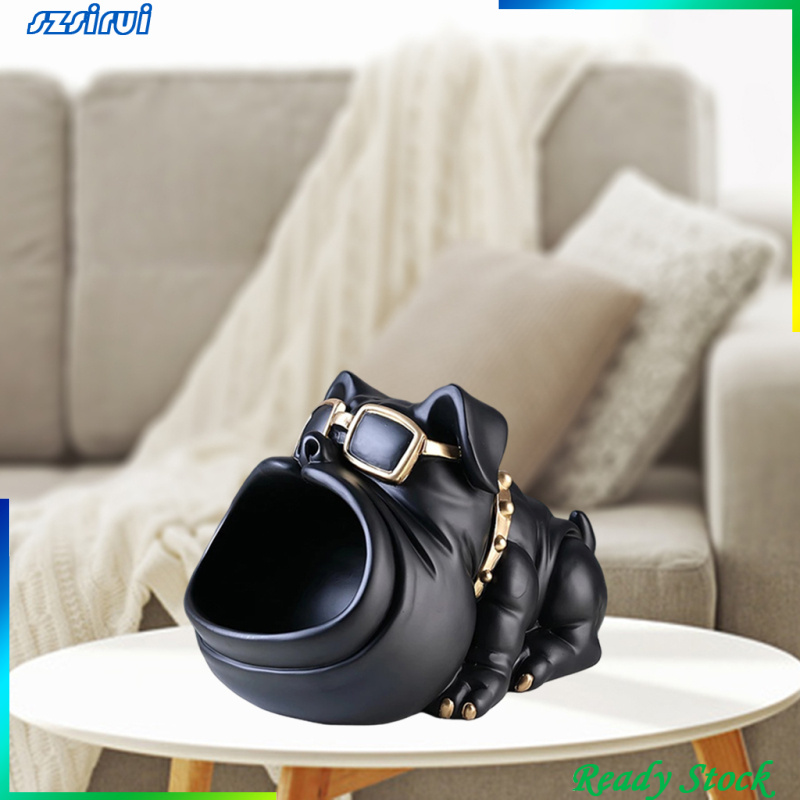 Mô Hình Chó Bull Bằng Nhựa Resin Thời Trang Dùng Trang Trí Bàn Làm Việc
