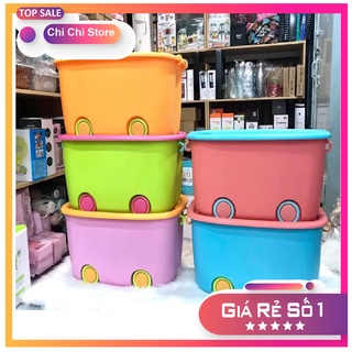 Combo 4 thùng đựng đồ chơi cho bé - 4 thùng đựng đồ chơi có bánh xe