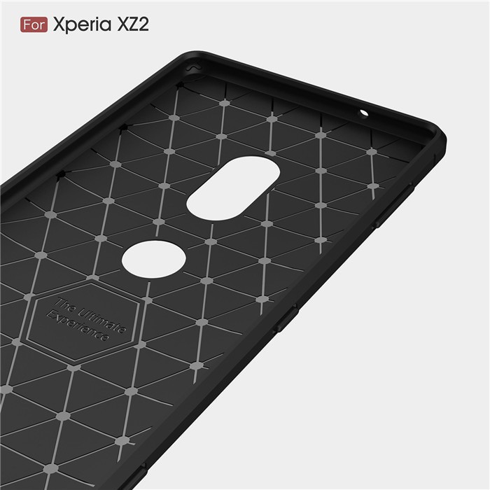 [Loại Tốt] Ốp Lưng Sony XZ2 Dẻo Vân Carbon Phay Xước Chống Sốc