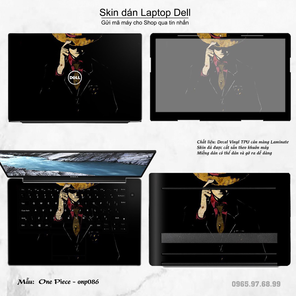 Skin dán Laptop Dell in hình One Piece nhiều mẫu 7 (inbox mã máy cho Shop)