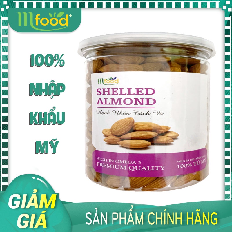 HẠNH NHÂN KHÔNG VỎ NHẬP KHẨU MỸ HỦ 250G