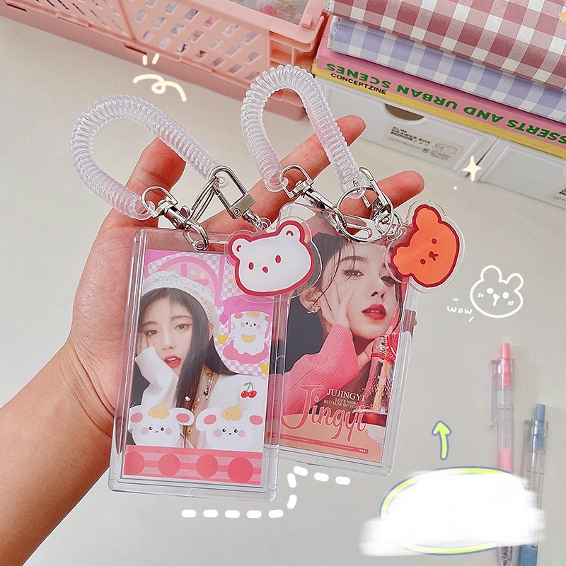 Holder trong suốt đựng thẻ idol, thẻ học sinh,...