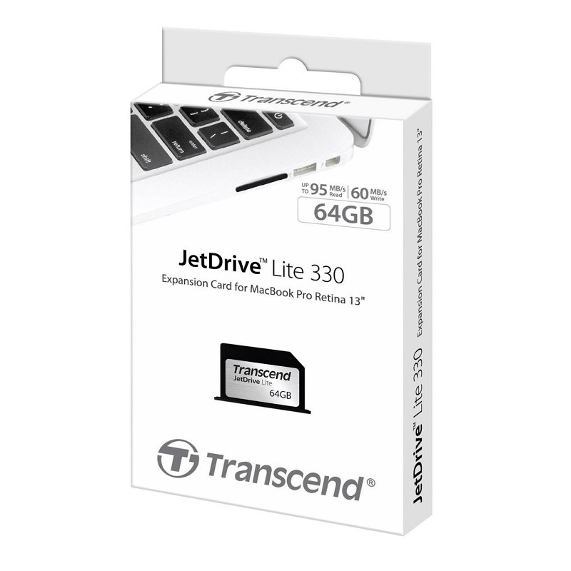 Thẻ nhớ TRANSCEND JetDrive Lite DL330 64GB cho MacBook Pro Retina 13 inch