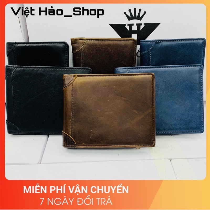 Ví Nam,Bóp nam, vi nam da Bò Shap Cam Kết Chuẩn Da Bò 100%